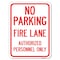 Signmission Parking Fire Lane Authorized Personnel Heavy-Gauge Alum Rust Proof Parking, 18" x 24", A-1824-23340 A-1824-23340 - alternate 1